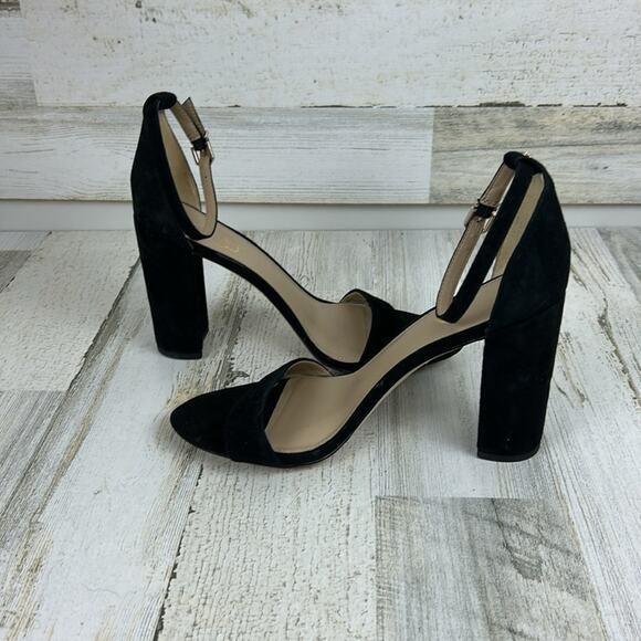 Sam Edelman Yaro Womens sz 9M black suede block heel sandals new - Picture 7 of 9